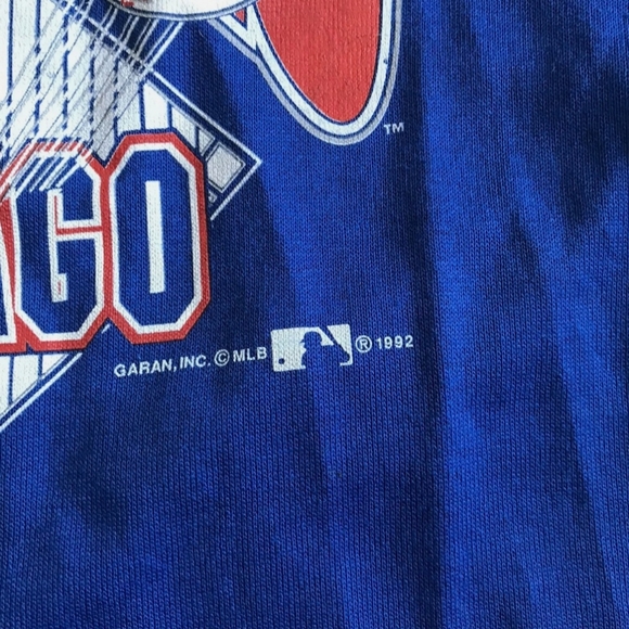 Deadstock Youth kids vintage Chicago cubs 1992 single Stitch Shirt size Large - Picture 2 of 5